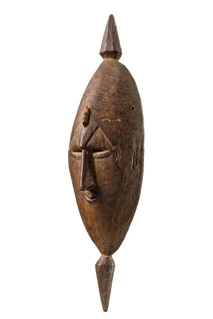 Maskette, Papua New Guinea - Ramu River, Size: H: 22,5 cm (H: 8.9 inch), ID: 3052624
