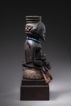 Power half figure "kakudji", D. R. Congo, Luba / Hemba / Kusu, Size: H: 31 cm (H: 12.2 inch), ID: 3052622 - 6/6