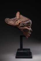 Anthropomorphic mask "mbuya", D. R. Congo, Pende, Size: H: 25 cm (H: 9.8 inch), ID: 3052572 - 4/5