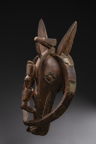 Zoomorphic mask, Nigeria, Igbo, Size: H: 57 cm (H: 22.4 inch), ID: 3052644 - 3/5