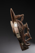 Zoomorphic mask, Nigeria, Igbo, Size: H: 57 cm (H: 22.4 inch), ID: 3052644 - 4/5
