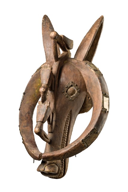 Zoomorphic mask, Nigeria, Igbo, Size: H: 57 cm (H: 22.4 inch), ID: 3052644