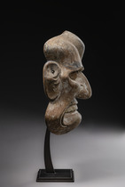 Exzellente Maske des "Kyōgen"- Theaters, 17. Jahrhundert, Japan, Größe: H: 22 cm (H: 8.7 inch), ID: 3052626 - 4/5