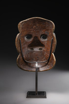 Exzellente Maske des "Kyōgen"- Theaters, 17. Jahrhundert, Japan, Größe: H: 22 cm (H: 8.7 inch), ID: 3052626 - 5/5