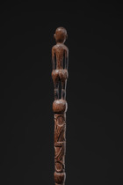 Bâton sculpté en figure, Papouasie-Nouvelle-Guinée - Lac Sentani, Taille: L: 86 cm (L: 33.9 inch), ID: 3052629 - 5/5