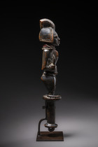 Dance staff for the "eshu" cult, Nigeria, Yoruba, Size: H: 30 cm (H: 11.8 inch), ID: 3052609 - 4/5