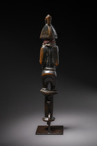 Dance staff for the "eshu" cult, Nigeria, Yoruba, Size: H: 30 cm (H: 11.8 inch), ID: 3052609 - 5/5