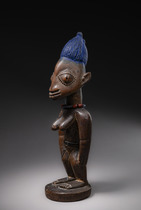 Female twin figure "ere ibeji", Nigeria, Yoruba, Oyo, Oshogbo, Size: H: 26,5 cm (H: 10.4 inch), ID: 3052628 - 4/6