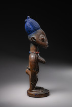 Female twin figure "ere ibeji", Nigeria, Yoruba, Oyo, Oshogbo, Size: H: 26,5 cm (H: 10.4 inch), ID: 3052628 - 5/6