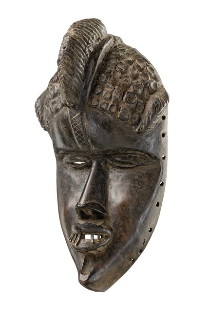 Masque "geh-naw" de la société "chu-den-zo", Libéria, Bassa, Taille: H: 27 cm (H: 10.6 inch), ID: 3052585