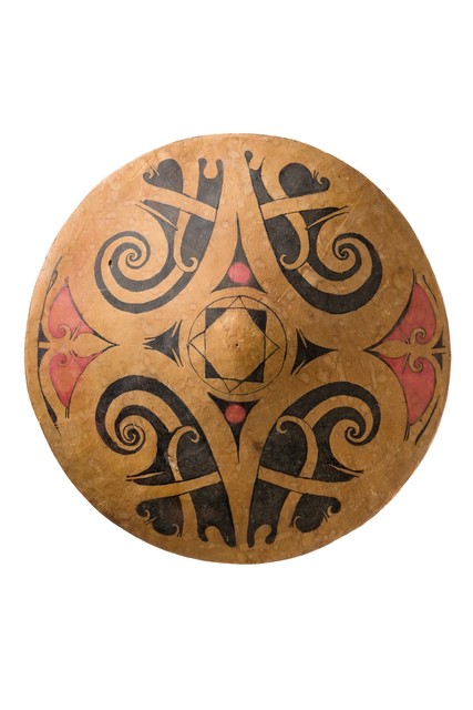 Bouclier, Malaisie - Sarawak, Melanau - Dayak, Taille: D: 36,5 cm (D: 14.4 inch), ID: 3052580