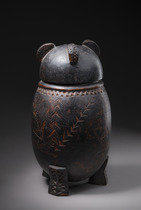 Behälter mit Deckel, Südafrika, Tswana / Matabele (Ndebele), Größe: H: 32 cm (H: 12.6 inch), ID: 3052575 - 3/6
