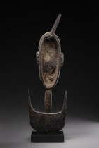 Suspension hook  "samban" or "tshambwan", Papua New Guinea - East Sepik Province, Iatmul, Size: H: 46,6 cm (H: 18.3 inch), ID: 3052613 - 5/5