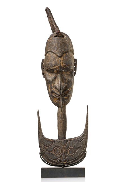 Crochet de suspension "samban" ou "tshambwan", Papouasie-Nouvelle-Guinée - Province de l'Est-Sepik, Iatmul, Taille: H: 46,6 cm (H: 18.3 inch), ID: 3052613