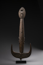 Suspension hook "samban" or "tshambwan", Papua New Guinea - East Sepik Province - Angoram District, Iatmul, Size: H: 72,5 cm (H: 28.5 inch), ID: 3052614 - 3/5