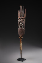 Couronnement de faîtage d'une maison de chef, Nouvelle Calédonie, Kanak, Taille: H: 51 cm (H: 20.1 inch), ID: 3052615 - 3/5