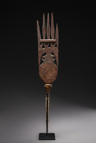 Couronnement de faîtage d'une maison de chef, Nouvelle Calédonie, Kanak, Taille: H: 51 cm (H: 20.1 inch), ID: 3052615 - 5/5