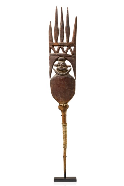 Couronnement de faîtage d'une maison de chef, Nouvelle Calédonie, Kanak, Taille: H: 51 cm (H: 20.1 inch), ID: 3052615