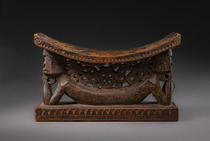 Appui-tête / Appui-cou "korwar" ("korvar"), Nouvelle-Guinée occidentale / Papouasie occidentale (Irian Jaya) - Région de Korvar, Taille: B: 21,5 cm H: 13,3 cm (B: 8.5 inch H: 5.2 inch), ID: 3052612 - 6/7