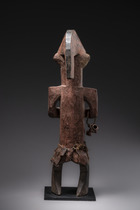 Stehende weibliche Figur, D. R. Kongo, Mbala, Größe: H: 45 cm (H: 17.7 inch), ID: 3052642 - 4/5