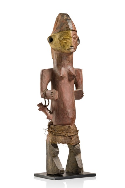 Standing female figure, D. R. Congo, Mbala, Size: H: 45 cm (H: 17.7 inch), ID: 3052642