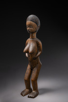 Standing female figure, Zambia, Luena, Size: H: 45 cm (H: 17.7 inch), ID: 3052643 - 5/6