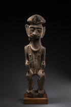 Männliche Ahnenfigur "adu zatua", Indonesien - Nias, Größe: H: 73,5 cm (H: 28.9 inch), ID: 3052610 - 3/5