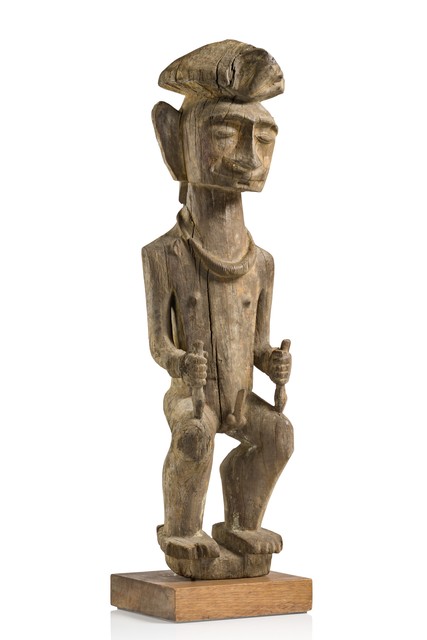 Figure masculine d'ancêtre "adu zatua", Indonésie - Nias, Taille: H: 73,5 cm (H: 28.9 inch), ID: 3052610