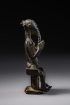 Goldweight: seated couple, Ghana, Ashanti, Size: H: 9,5 cm (H: 3.7 inch), ID: 3052599 - 8/8
