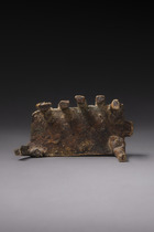 Sitzendes Figurenpaar, Burkina Faso, Lobi, Größe: H: 7,5 cm (H: 3.0 inch), ID: 3052598 - 5/5