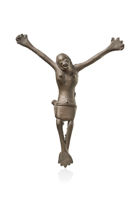 Crucifix "nkangi kititu", R. D. Congo, Bakongo, Taille: H: 20,5 cm (H: 8.1 inch), ID: 3052595