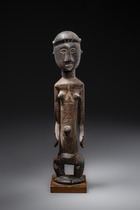 Standing female figure, D. R. Congo, Tabwa, Size: H: 36,5 cm (H: 14.4 inch), ID: 3052638 - 3/6