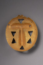 Face-shaped pendant, Ghana, Akan, Size: H: 6,8 cm (H: 2.7 inch), ID: 3052545 - 2/2