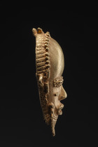 Head pendant "ngblo" or "sran tre", Côte d'Ivoire, Baule, Size: H: 6 cm (H: 2.4 inch), ID: 3052541 - 4/4