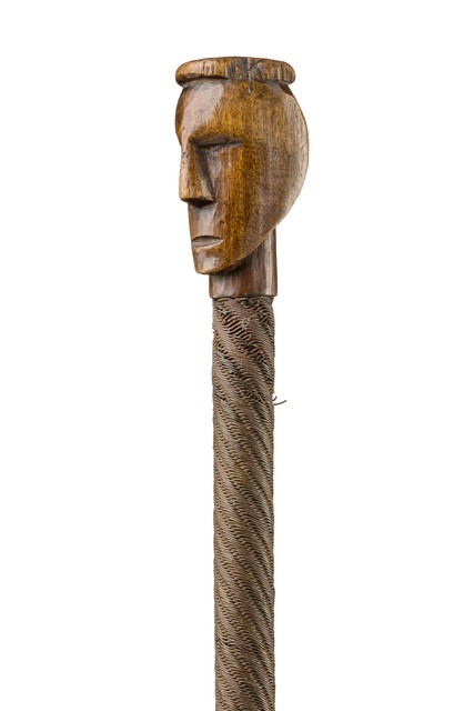 Bâton anthropomorphe de danse ou cérémonial, Afrique du Sud, Zoulou, Taille: L: 75 cm (L: 29.5 inch), ID: 3052591