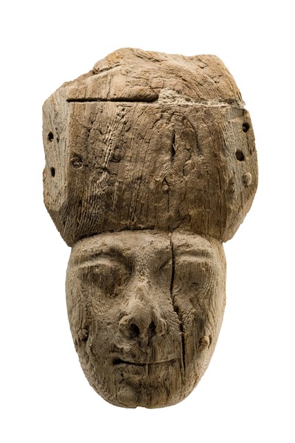 Masque de sarcophage, Période tardive, 700 – 30 av. J.-C., Égypte, Taille: H: 26 cm (H: 10.2 inch), ID: 3052627
