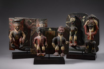 Three figurative wall panels, D. R. Congo, Kwango, Nkanu, ID: 3052606 - 4/14