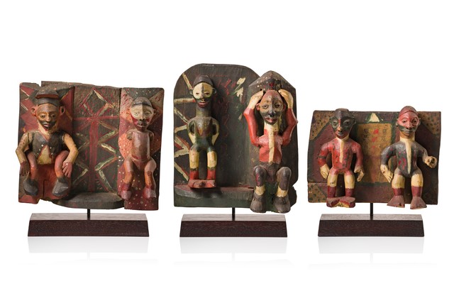 Three figurative wall panels, D. R. Congo, Kwango, Nkanu, ID: 3052606