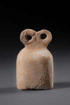 Altsyrisches Augen (Brillen) - Idol, ca. 3500 - 3100 v.Chr., Nordmesepotamien - Nordost Syrien, Tell Brak, Größe: H: 6,6 cm B: 4 cm (H: 2.6 inch B: 1.6 inch), ID: 3052654 - 5/6
