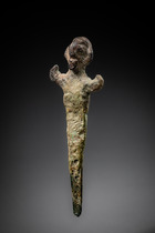 Idole clou hittite, env. le milieu du 2e millénaire av. J.-C., Ancien Empire hittite d’Anatolie, Taille: H: 9,7 cm (H: 3.8 inch), ID: 3052657 - 2/4