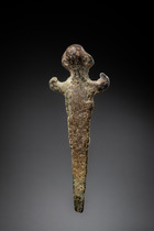 Idole clou hittite, env. le milieu du 2e millénaire av. J.-C., Ancien Empire hittite d’Anatolie, Taille: H: 9,7 cm (H: 3.8 inch), ID: 3052657 - 3/4