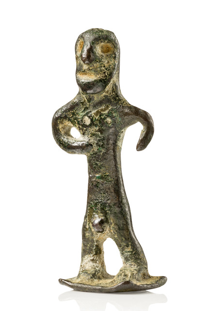 Iberian votive figurine, ca. 6th–5th century BC, Iberian Peninsula, Size: H: 5,2 cm (H: 2.0 inch), ID: 3052660