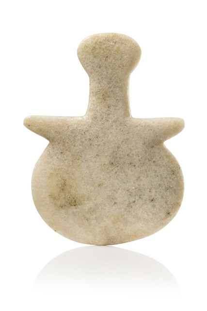 Idole du type "Kusura-Beycesultan", Âge du bronze, env. 2700 - 2100 av. J.-C., Anatolie, Beycesultan, Taille: H: 8,9 cm (H: 3.5 inch), ID: 3052665