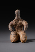 Idole syrienne antique, env. 5e millénaire av. J.-C., Mésopotamie du Nord – Nord-Est de la Syrie, Tell Halaf, Taille: H: 7,3 cm (H: 2.9 inch), ID: 3052671 - 3/6