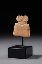 Idole oculaire syrien antique, env. 3500 - 3300 av. J.-C., Mésopotamie du Nord – Nord-Est de la Syrie, Tell Brak, Taille: H: 3,3 cm (H: 1.3 inch), ID: 3052673 - 4/4