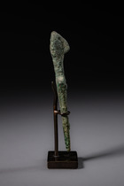Idole en bronze syrien antique, vers le début du 2e millénaire av. J.-C., Syrie, Taille: H: 9,8 cm (H: 3.9 inch), ID: 3052675 - 4/5