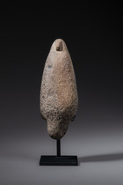 Prähistorisches zoomorphes Steinobjekt, möglicherweise ein Stößel, Papua-Neuguinea - Madang Provinz, Simbai Tal, Größe: M: 21 x 7,5 x 5,1 cm (M: 21 x 7,5 x 2.0 inch), ID: 3052661 - 3/5