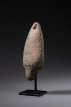 Prähistorisches zoomorphes Steinobjekt, möglicherweise ein Stößel, Papua-Neuguinea - Madang Provinz, Simbai Tal, Größe: M: 21 x 7,5 x 5,1 cm (M: 21 x 7,5 x 2.0 inch), ID: 3052661 - 4/5