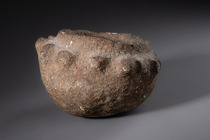 Mortier préhistorique avec visage anthropomorphe, Papouasie-Nouvelle-Guinée - Hautes-Terres, Taille: M: 14,6 x 22,9 x 21,6 cm (M: 14,6 x 22,9 x 8.5 inch), ID: 3052674 - 5/7