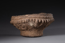 Mortier en pierre préhistorique, Papouasie-Nouvelle-Guinée - Hautes terres occidentales, Mount Hagen, Taille: M: 10,2 x 20,3 x 20,3 cm (M: 10,2 x 20,3 x 8.0 inch), ID: 3052676 - 5/8